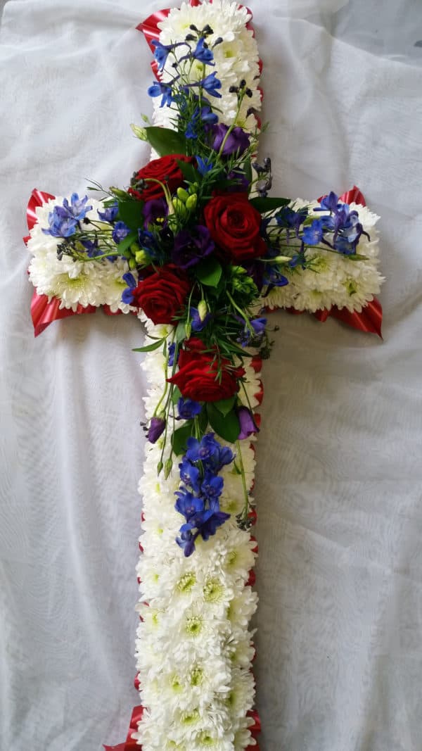 Floral cross 36" to 72" 1