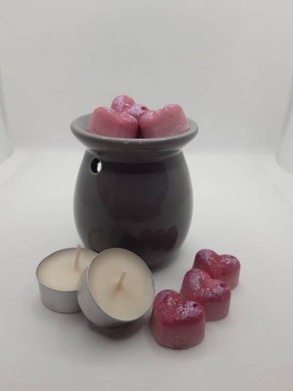 Pot with scented wax melts & tea lights 1