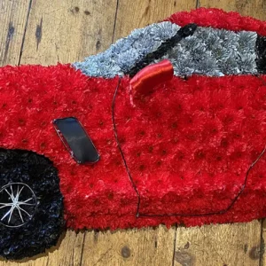 Large Car Shaped Floral Tribute