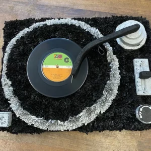 Record Player Floral Tribute