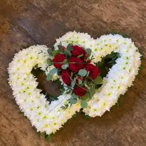 Double Heart Funeral Tribute